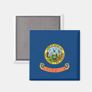Idaho Flag: the Gem State, America Mountain West Magnet