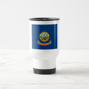 Idaho Flag: the Gem State, America Mountain West Travel Mug