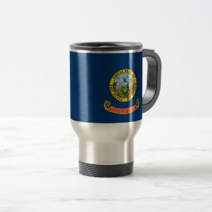 Idaho flag travel mug