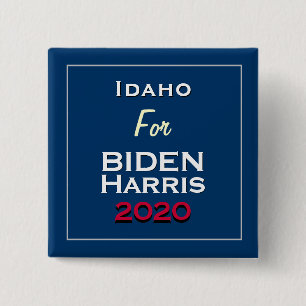 Idaho for BIDEN HARRIS 2020 Square 2 Inch Square Button