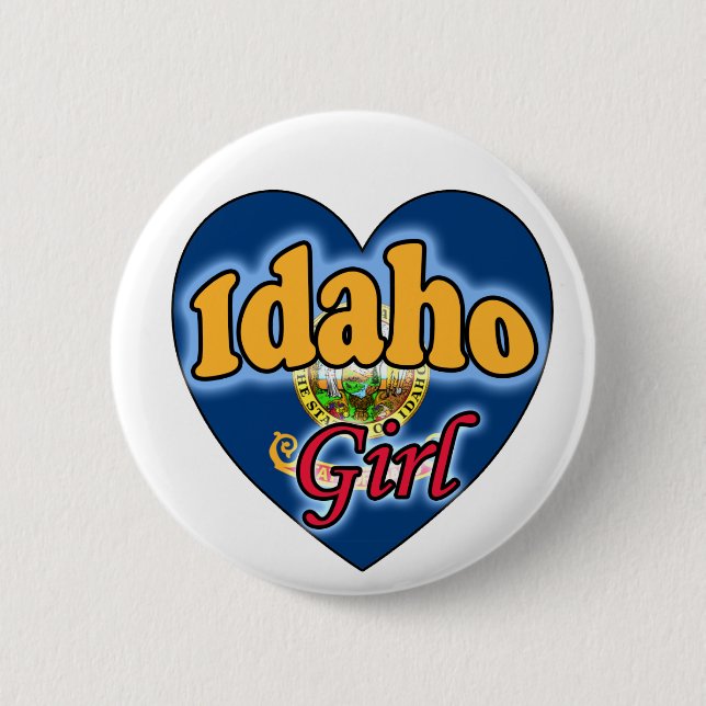 Idaho Girl 2 Inch Round Button (Front)