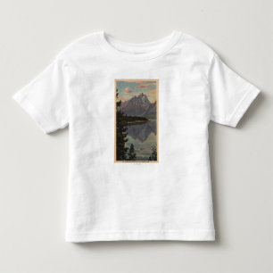 Idaho - Grand Teton Reflection on Jackson Lake Toddler T-shirt