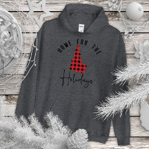Idaho Holiday Buffalo Plaid Home Sweat - shirt à c