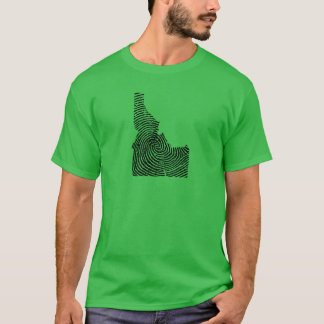 Idaho Home State Fingerprint Pride Oversized T-Shirt