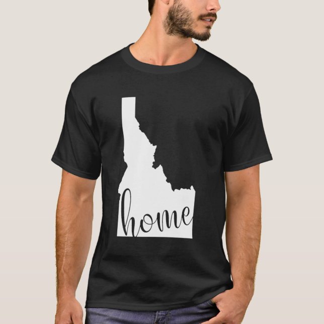 Idaho Home State Map T-Shirt (Front)