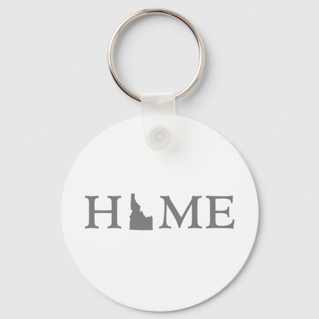 Idaho Home State Word Art Keychain (Front)