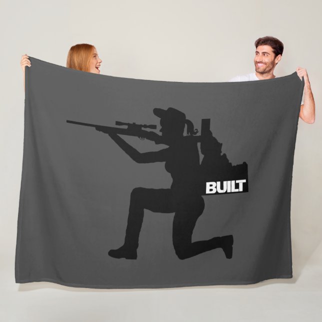 Idaho Huntress Fleece Blanket (In Situ)