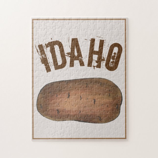 Idaho ID Baked Potato Potatoes Spuds Foodie Jigsaw Puzzle (Vertical)