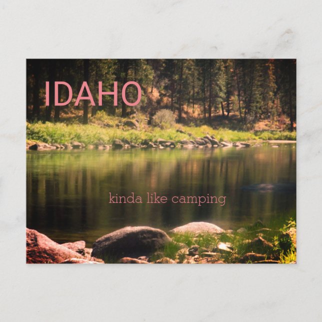 Idaho kinda like camping postcard (Front)