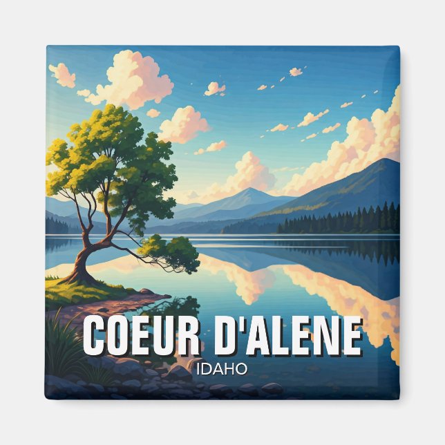Idaho Lake Coeur d'Alene Magnet (Front)