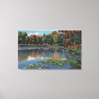 Idaho Lake Scene with Lily PadsIdaho Canvas Print