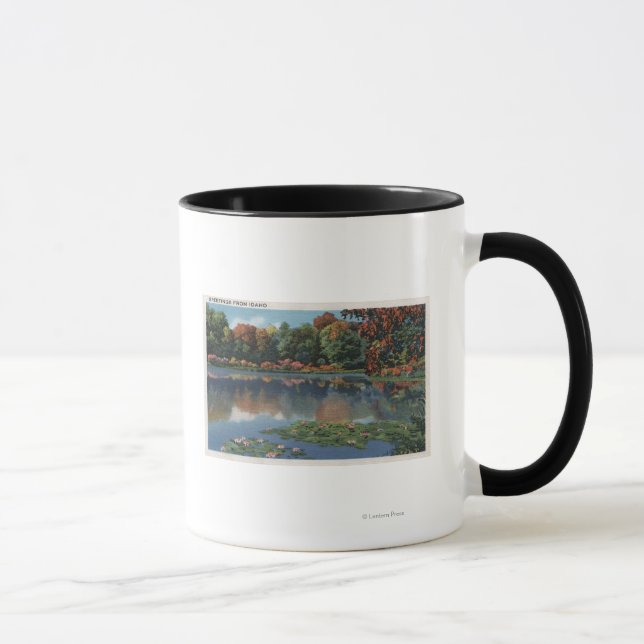 Idaho Lake Scene with Lily PadsIdaho Mug (Right)