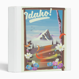 Idaho! landscape travel poster binder