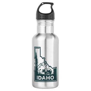 Idaho Map Bear 532 Ml Water Bottle