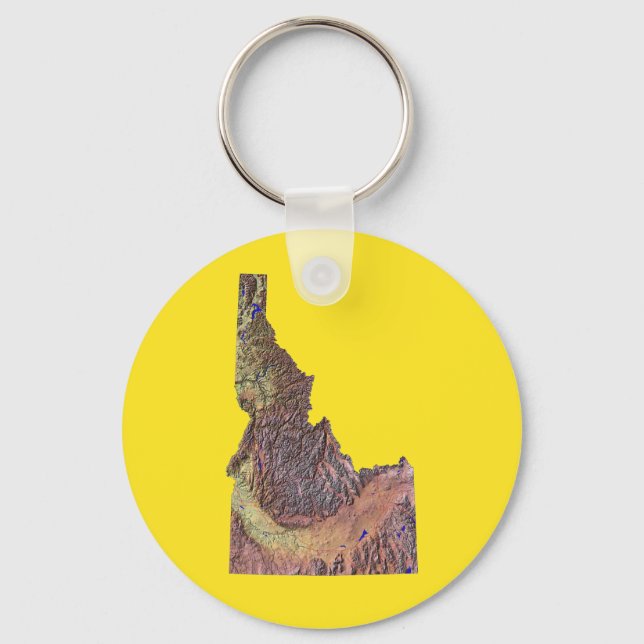 Idaho Map Keychain (Front)