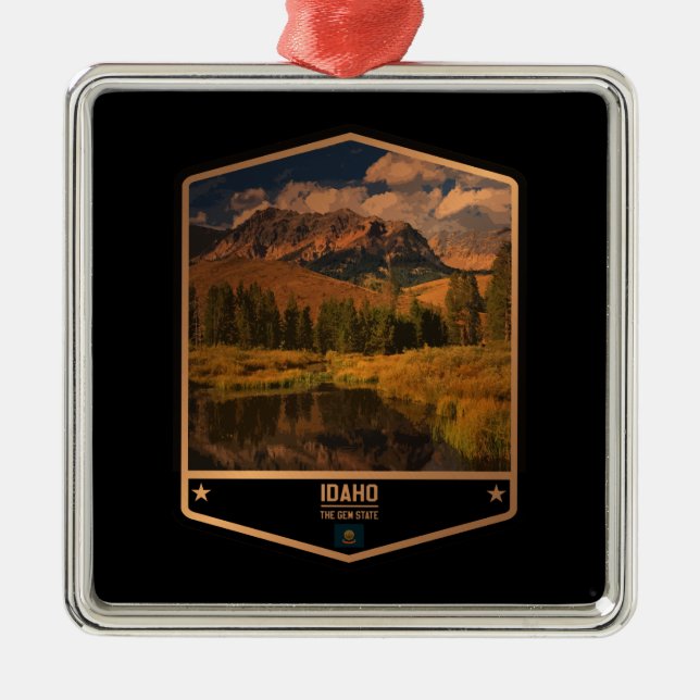 Idaho Metal Ornament (Front)