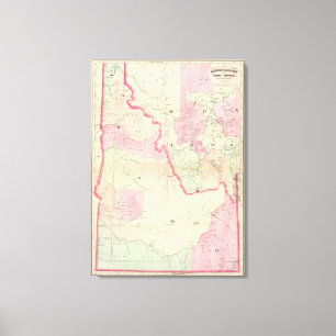 Idaho, Montana west Canvas Print