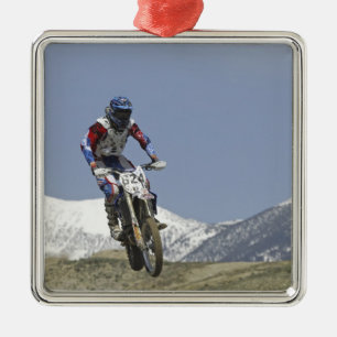 Idaho, Motocross Racing, Motorcycle Racing 2 Metal Ornament