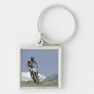 Idaho, Motocross Racing, Motorcycle Racing Keychain