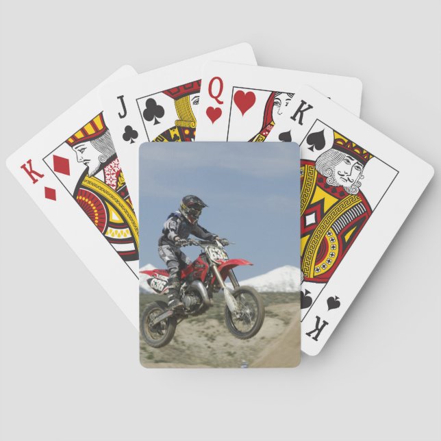 Idaho, Motocross Racing, Motorcycle Racing Playing Cards (Back)