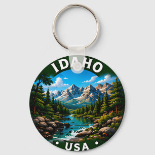 Idaho Mountain Wilderness Outdoor Travel Keychain