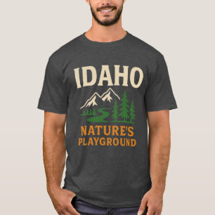 Idaho Natures Playground Idaho Hiking Oversized T-Shirt