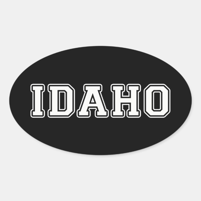 Idaho Oval Sticker (Front)