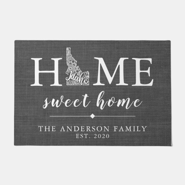 IDAHO Personalized State Doormat (Front)