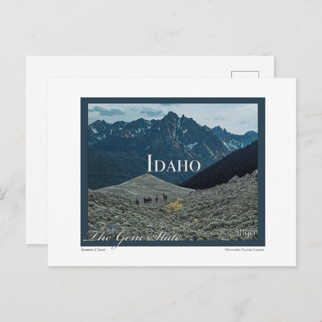 Idaho Poster Art Postcard (Front/Back)