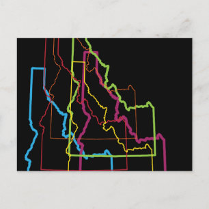 idaho pride blur postcard