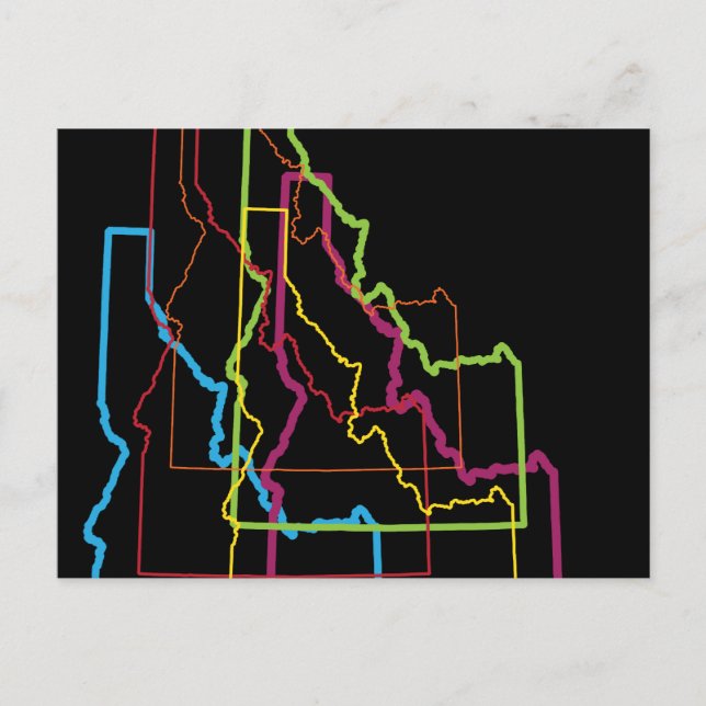 idaho pride blur postcard (Front)