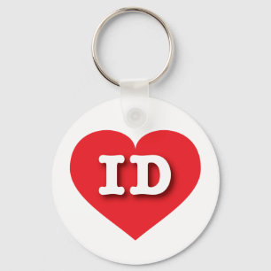 Idaho Red Heart - Big Love Keychain