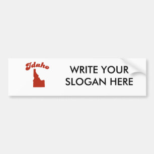 IDAHO Red State Bumper Sticker