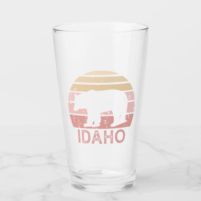 Idaho Retro Bear Glass (Front)