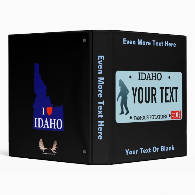 Idaho Sasquatch License Plate Binder (Background)