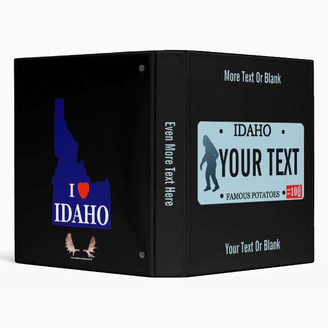 Idaho Sasquatch License Plate Binder (Background)