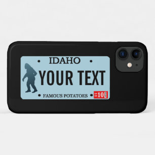 Idaho Sasquatch License Plate iPhone 11 Case