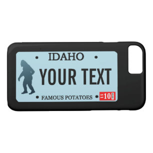 Idaho Sasquatch License Plate Case-Mate iPhone Case