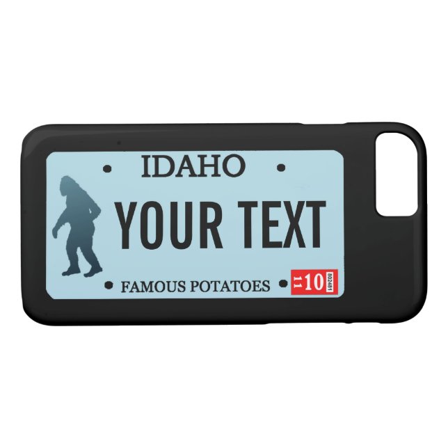 Idaho Sasquatch License Plate Case-Mate iPhone Case (Back (Horizontal))