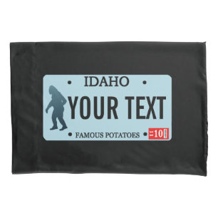 Idaho Sasquatch License Plate Pillowcase