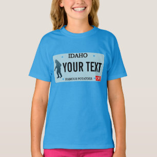 Idaho Sasquatch License Plate T-Shirt