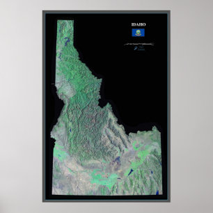 Idaho satellite poster