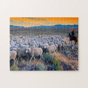 Idaho Sheep Grazing. Jigsaw Puzzle