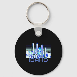 Idaho ski accessories retro idaho skiing keychain