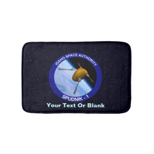 Idaho Space Program Satellite Spudnik - 1 Bath Mat