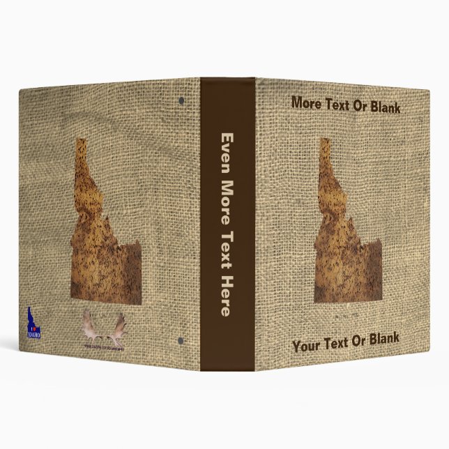 Idaho Spud Map 3 Ring Binder (Background)