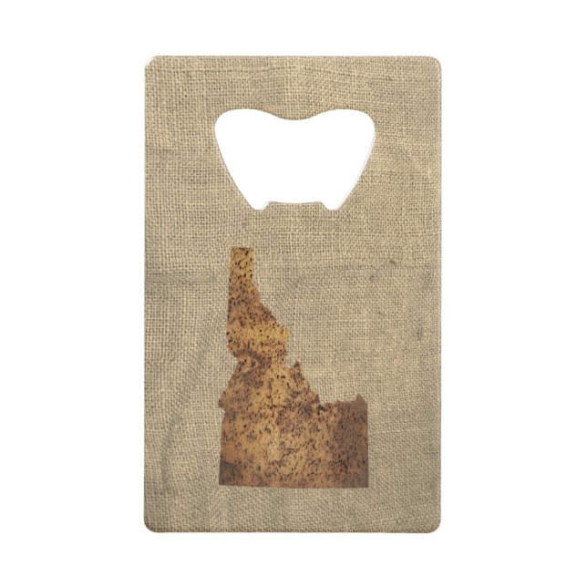 Idaho Spud Map Credit Card Bottle Opener (Front)