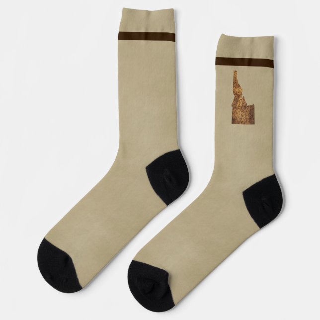 Idaho Spud Map Socks (Left)