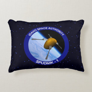Idaho Spudnik Satellite Mission Patch Accent Pillow