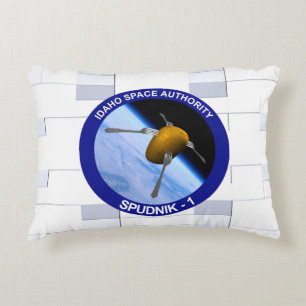 Idaho Spudnik Satellite Mission Patch Accent Pillow